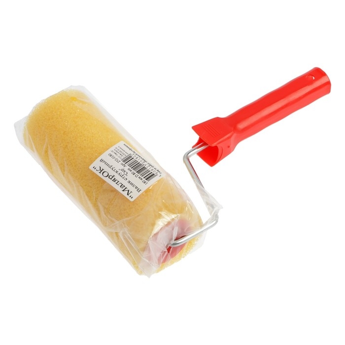 Валик ЛОМ,  Валик ЛОМ, "Шорох", поролон, 180 мм, рукоятка d=6 мм, D=80 мм