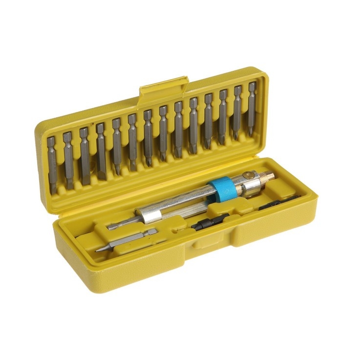 Набор сверл и бит ТУНДРА, с поворотным адаптером  Набор сверл и бит ТУНДРА, с поворотным адаптером "сверло-бита", 20 шт.