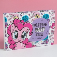 Подарочный набор носков адвент, 6 пар "Искорка и Пинки Пай", My little Pony, 18-20 см