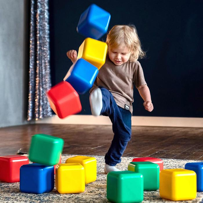 Набор цветных кубиков, 25 штук, 12 × 12 см Набор цветных кубиков, 25 штук, 12 × 12 см