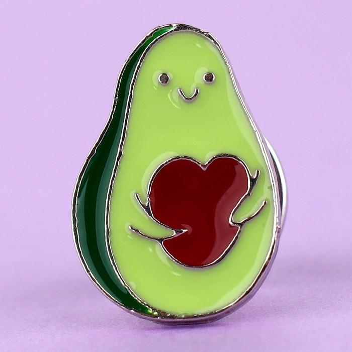 Значок металлический «Авокадо» 1,6 х 2,2см Значок металлический «Авокадо» 1,6 х 2,2см