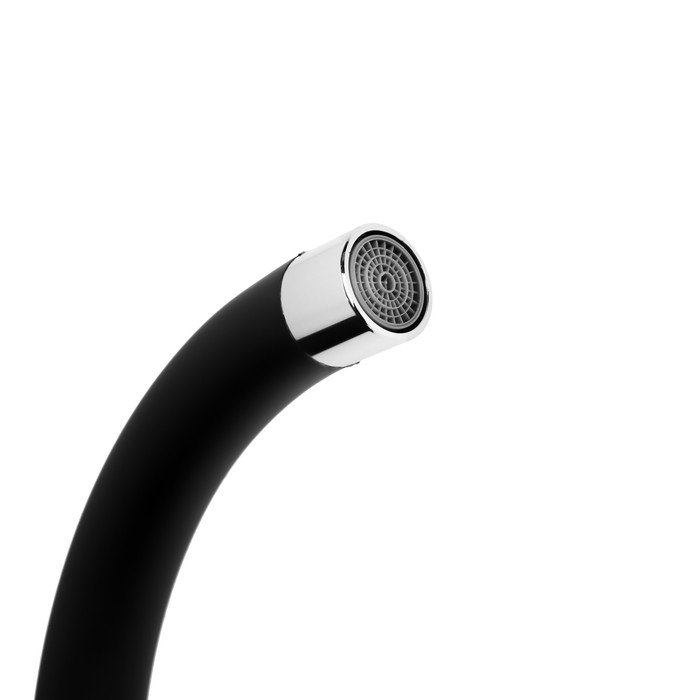 Смеситель для кухни ZEIN Z3353, однорычажный, картридж керамика 35 мм, черный/хром Смеситель для кухни ZEIN Z3353, однорычажный, картридж керамика 35 мм, черный/хром