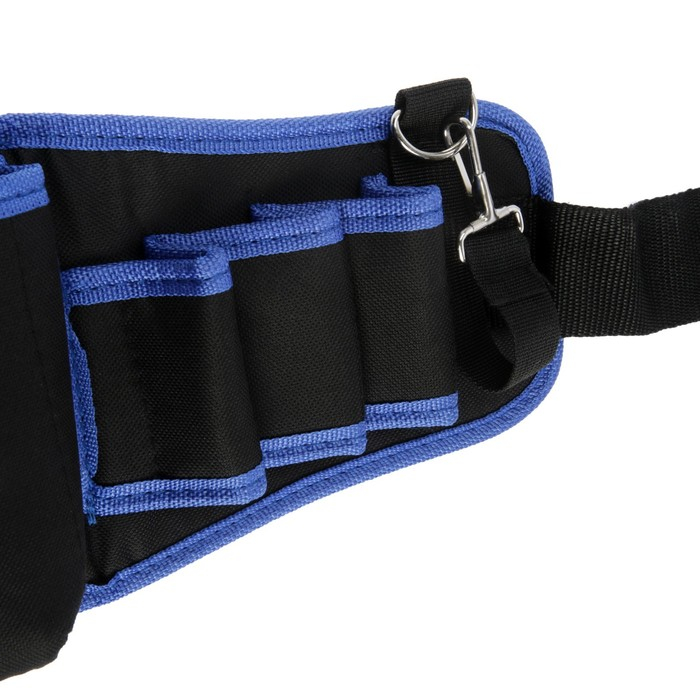 Сумка для инструментов ТУНДРА на пояс, 3 петли, карман для оснастки, держатель для дрели Сумка для инструментов ТУНДРА на пояс, 3 петли, карман для оснастки, держатель для дрели