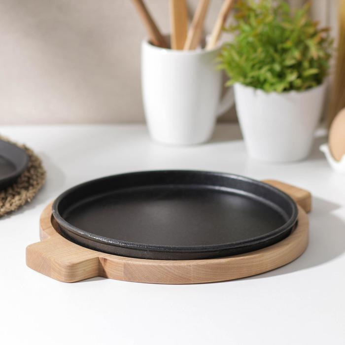 Подставка для сковороды Adelica, 30×24×1,8 см, внутренний диаметр 22 см, берёза Подставка для сковороды Adelica, 30×24×1,8 см, внутренний диаметр 22 см, берёза