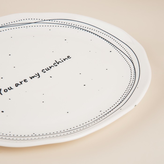 Набор тарелок фарфоровых SL Home «Милый дом», d=27 см, цвет белый Набор тарелок фарфоровых SL Home «Милый дом», d=27 см, цвет белый