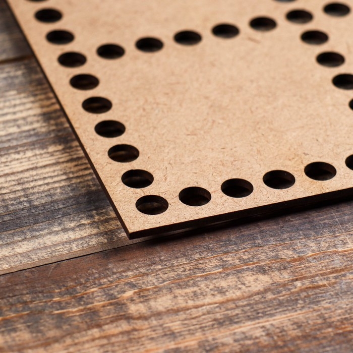 Заготовка для вязания Заготовка для вязания "Прямоугольник, перфорация", донышко хдф, 40×30 см, d=9мм