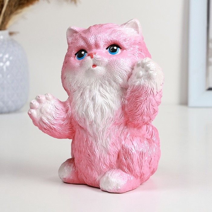 Копилка Копилка "Радостный кот" розовый, 20см