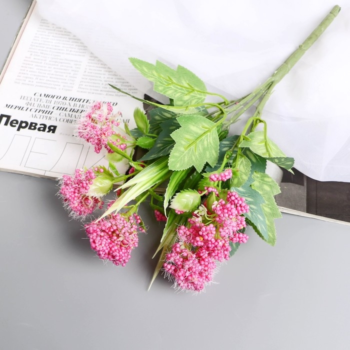 Букет  Букет "Пушица незабудка" 30 см, микс