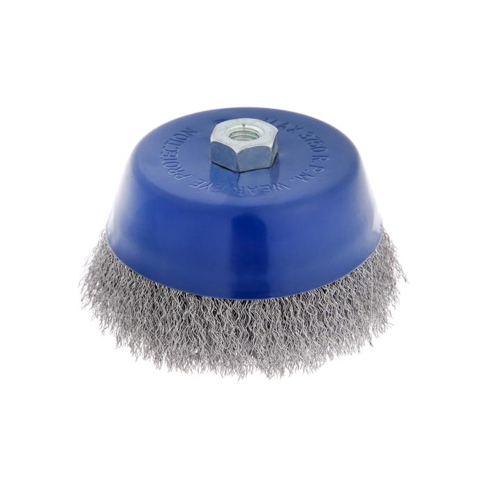 Щетка металлическая для УШМ ТУНДРА,  Щетка металлическая для УШМ ТУНДРА, "чашка", М14, 150 мм
