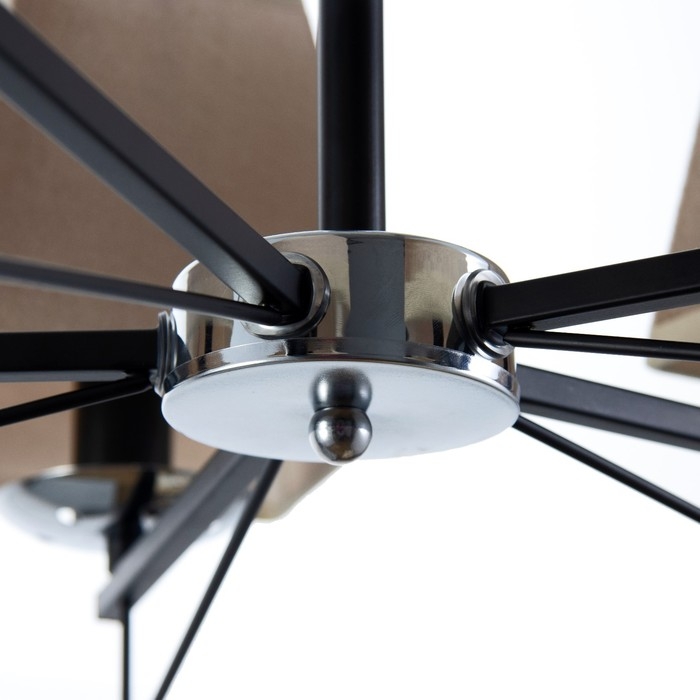 Люстра Люстра "Жозефина" 5хЕ14 40Вт чёрно-хромовый 58х58х34 см BayerLux