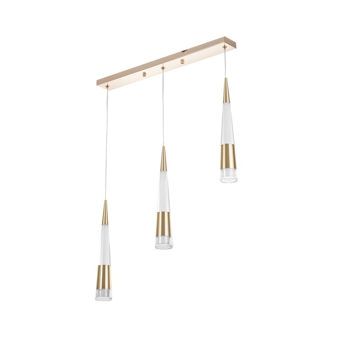 Светильник BayerLux "Галассия" 3хLED 9Вт золото 50х3,2х32-182120 см