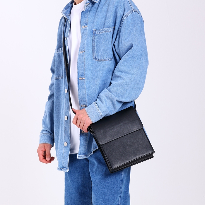 Сумка мужская, цвет чёрный Сумка мужская, цвет чёрный