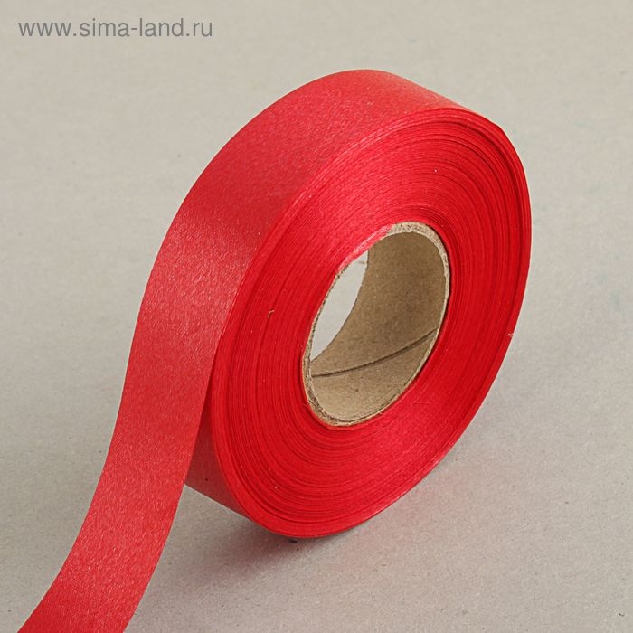 Лента для декора и подарков, красный, 2 см х 45 м Лента для декора и подарков, красный, 2 см х 45 м