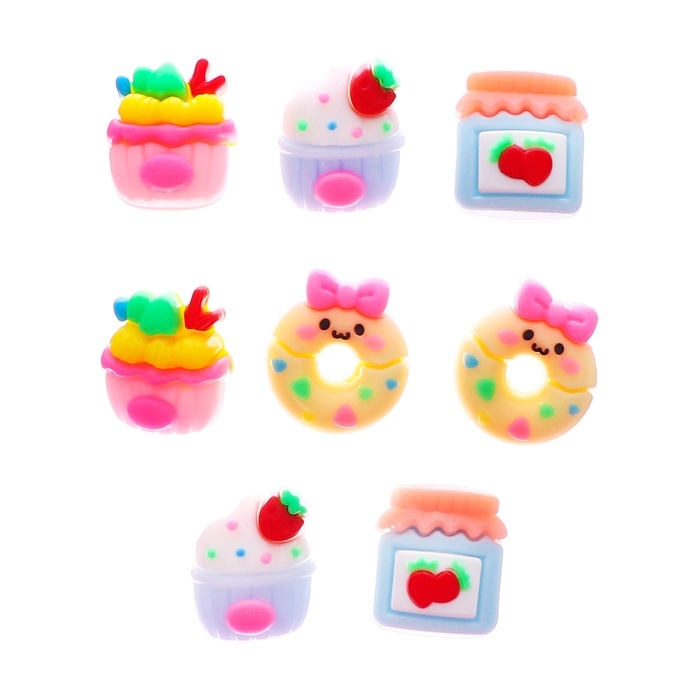 Набор ластиков фигурных 8 штук в пластиковой коробке МИКС Фастфуд Набор ластиков фигурных 8 штук в пластиковой коробке МИКС Фастфуд