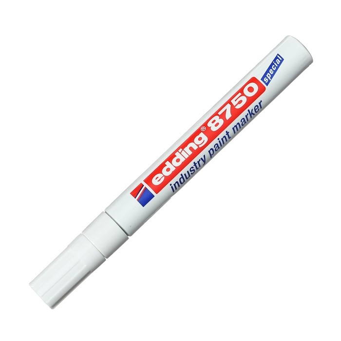 Маркер промышленный для жирных и пыльных поверхностей EDDING INDUSTRIAL Е - 8750/49, 2.0 - 4.0 мм, белый Маркер промышленный для жирных и пыльных поверхностей EDDING INDUSTRIAL Е - 8750/49, 2.0 - 4.0 мм, белый