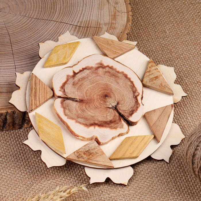 Подставка под горячее «Совы», D=20 см, можжевельник Подставка под горячее «Совы», D=20 см, можжевельник