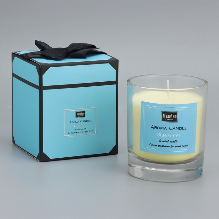 Свеча ароматическая  Свеча ароматическая "Aroma Candle", черный каштан Бунге, 8х9 см