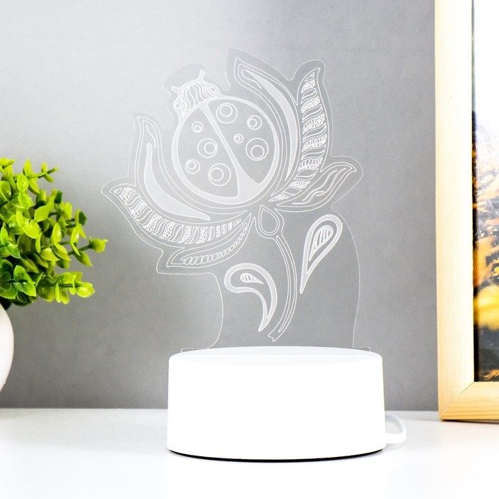 Светильник Светильник "Божья коровка" LED белый 11,9х9,5х15,1 см RISALUX