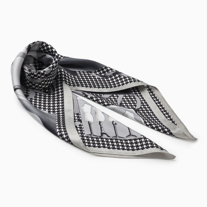 Платок женский MINAKU р-р 70*70 см, цв. серый Платок женский MINAKU р-р 70*70 см, цв. серый