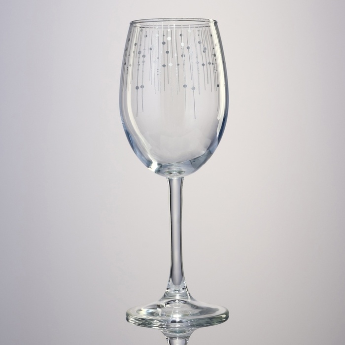 Бокал для вина «Серебряный дождь », 360 мл Бокал для вина «Серебряный дождь », 360 мл
