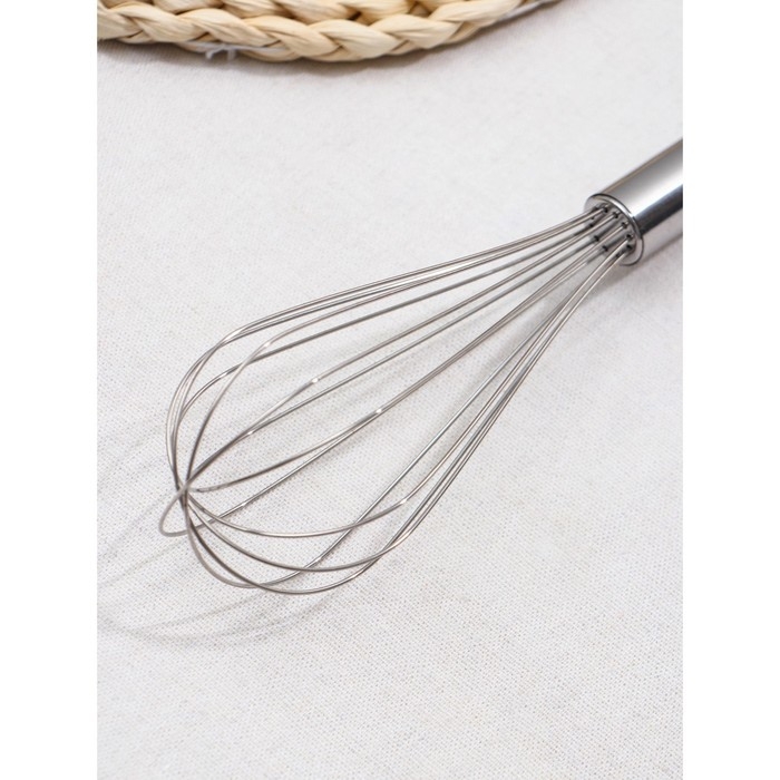 Венчик для взбивания Доляна «Стандарт», 25×5,5 см, цвет серебристый Венчик для взбивания Доляна «Стандарт», 25×5,5 см, цвет серебристый