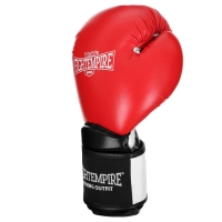 Перчатки боксёрские FIGHT EMPIRE, PRO KING, красно-чёрные, размер 8 oz