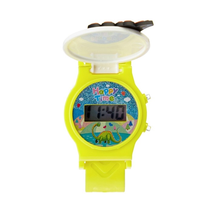 Часы наручные электронные детские Часы наручные электронные детские "Дракончик", d-4 см, длина 20.5 см