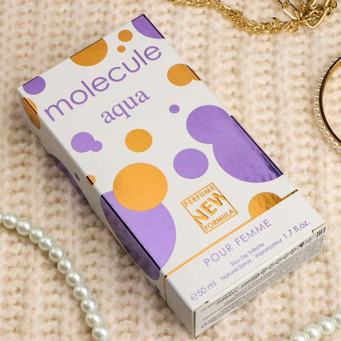 Туалетная вода женская Molecule Aqua, 50 мл Туалетная вода женская Molecule Aqua, 50 мл