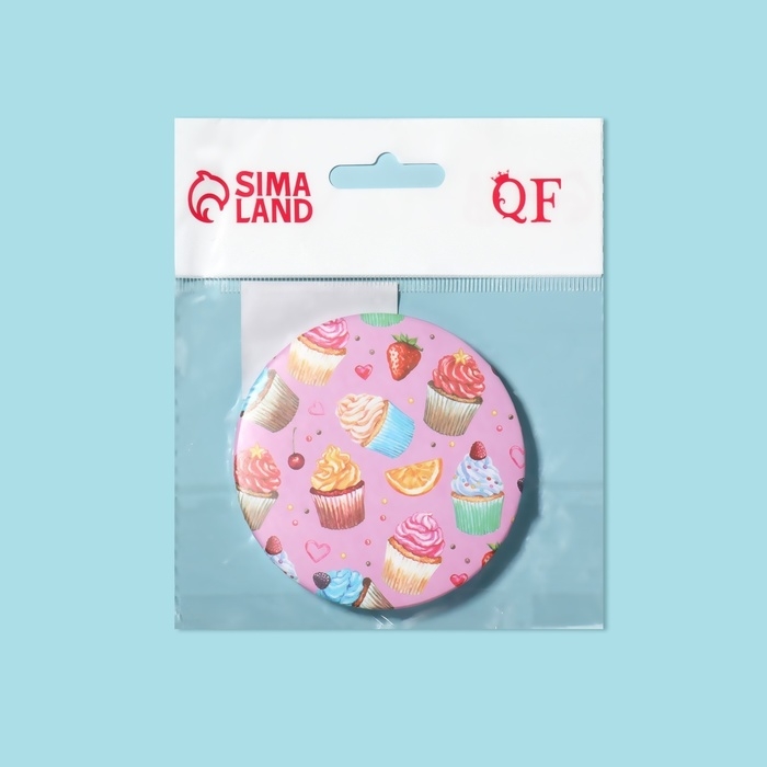 Зеркало складное «Сладости», d = 7,5 см, рисунок МИКС Зеркало складное «Сладости», d = 7,5 см, рисунок МИКС