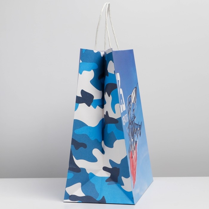 Пакет подарочный крафтовый, упаковка, «С Днем защитника Отечества», 28 х 32 х 15 см Пакет подарочный крафтовый, упаковка, «С Днем защитника Отечества», 28 х 32 х 15 см