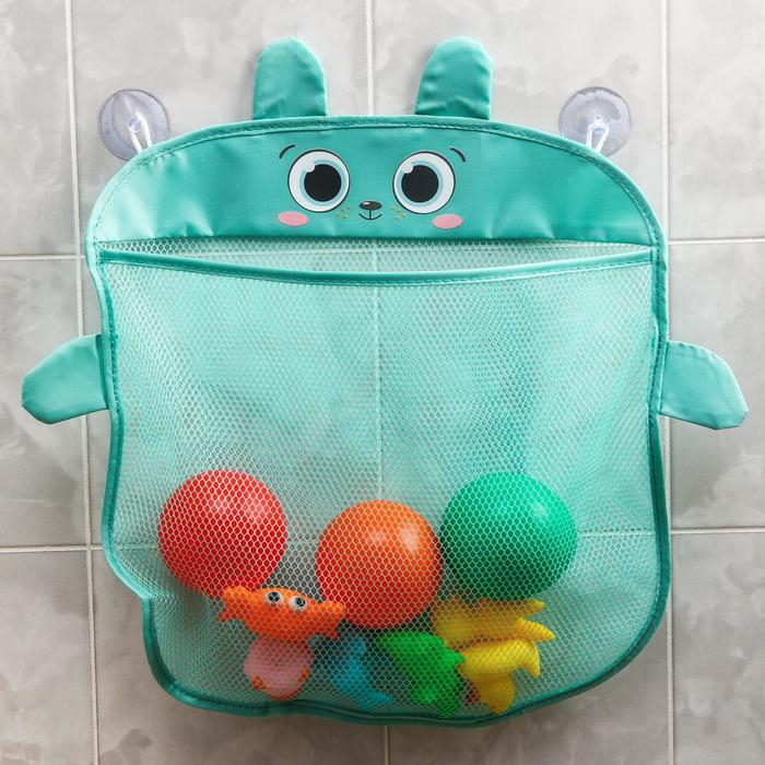 Сетка для хранения игрушек на присосках «Мишка» Сетка для хранения игрушек на присосках «Мишка»