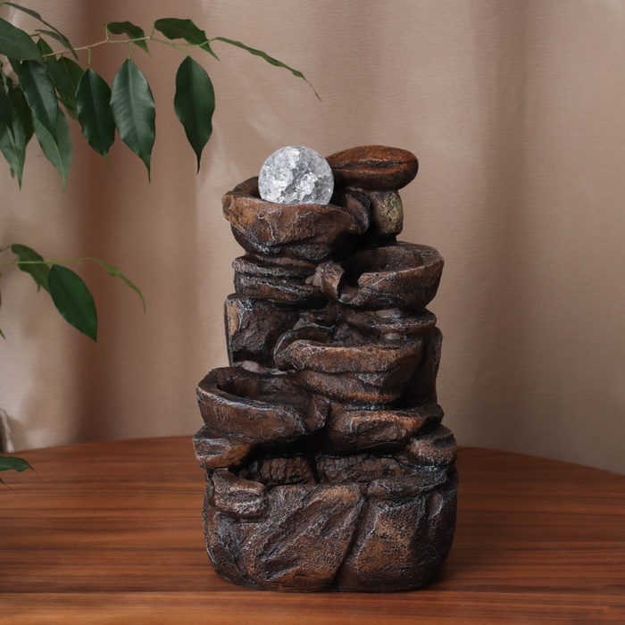 Фонтан Фонтан "Адиссон" камни, 27х15 см (с подсветкой)