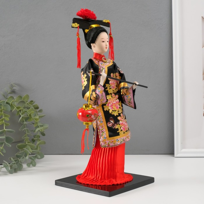 Кукла коллекционная Кукла коллекционная "Китаянка в национ. платье с китайским фонариком" МИКС 32х12,5х12,5 см