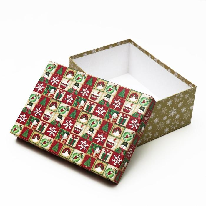 Набор коробок 3 в 1 Набор коробок 3 в 1 "Уютный новый год", 23 х 16 х 9,5 - 19 х 12 х 6,5 см