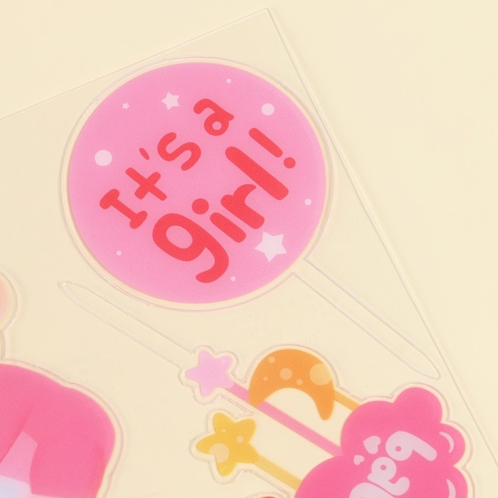 Набор топперов «Девочка» Набор топперов «Девочка»