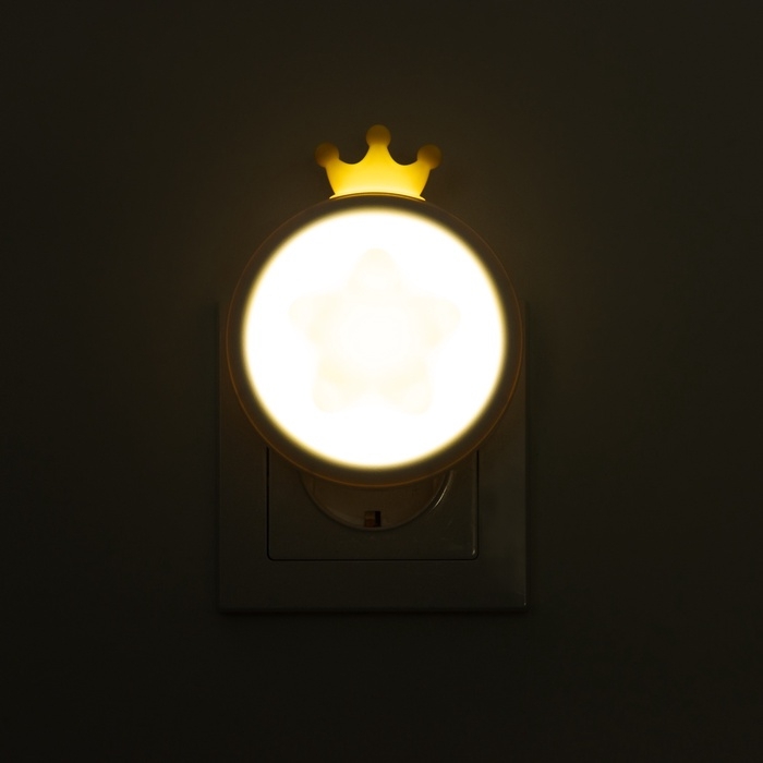 Ночник Ночник "Королевская звезда" 1Вт LED датчик света 7х8х10см