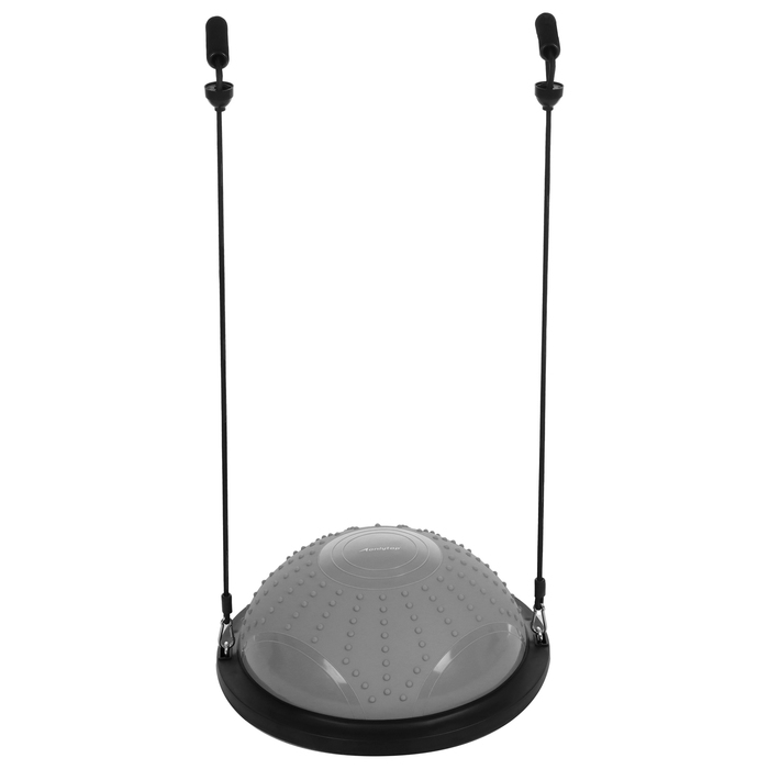 Полусфера BOSU гимнастическая, массажная, с насосом, 46х20 см, цвет серый Полусфера BOSU гимнастическая, массажная, с насосом, 46х20 см, цвет серый