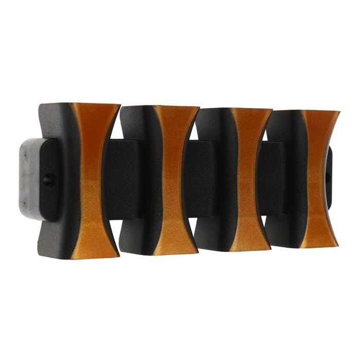 Светильник фасадный «Элегант», FSD-041, 8 Вт, 3000К, 4 луча, IP65, 220 В, пластик, черный Светильник фасадный «Элегант», FSD-041, 8 Вт, 3000К, 4 луча, IP65, 220 В, пластик, черный