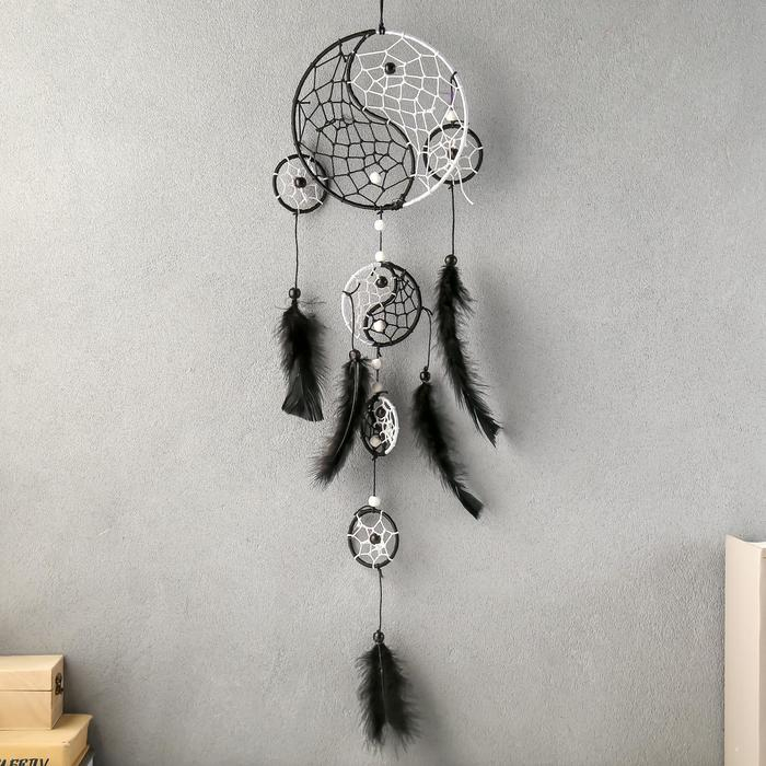 Ловец снов Ловец снов "Инь-ян" d=14 см, d=9 см, d=5 см 75х16 см