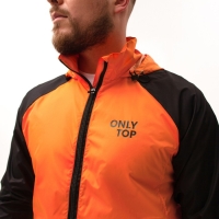 Ветровка ONLYTOP унисекс с сумкой orange, р. 44