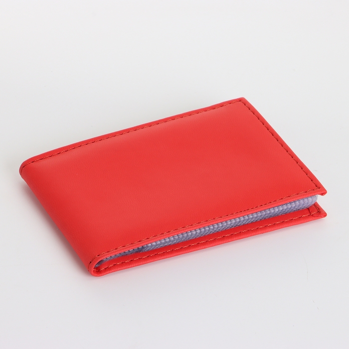 Визитница, 18 карт, цвет красный Визитница, 18 карт, цвет красный