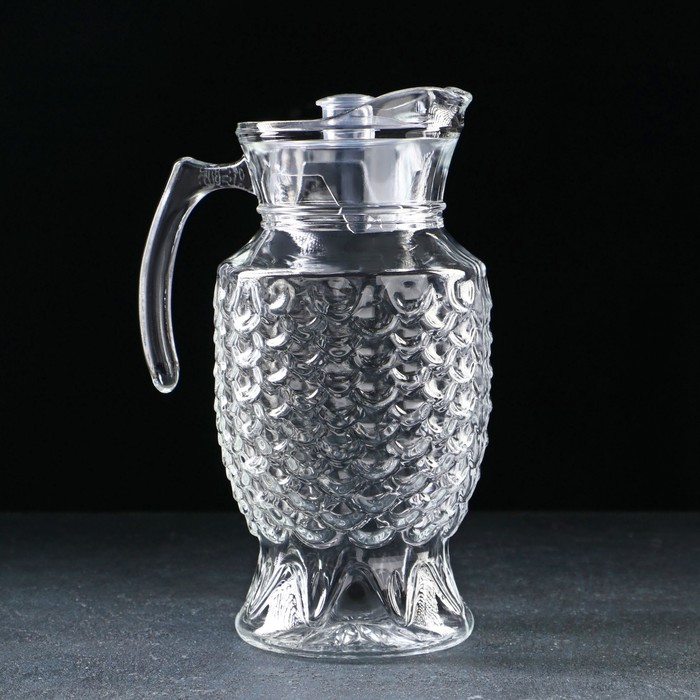 Кувшин для воды стеклянный «Облака», 1,6 л,12,5×25,5 см Кувшин для воды стеклянный «Облака», 1,6 л,12,5×25,5 см