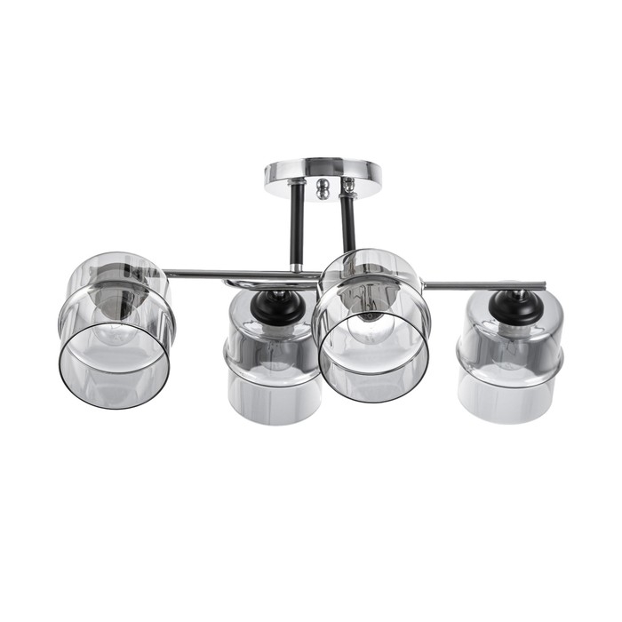 Люстра Люстра "Эрион" 4хЕ27 40Вт хром 60х26 см