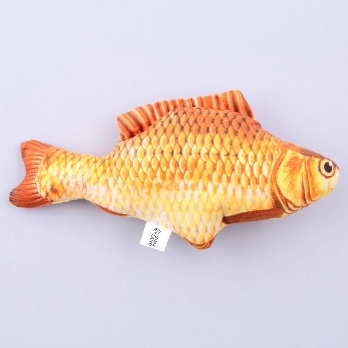 Игрушка для кошек с мятой «Сазан» из текстиля, 20 см Игрушка для кошек с мятой «Сазан» из текстиля, 20 см