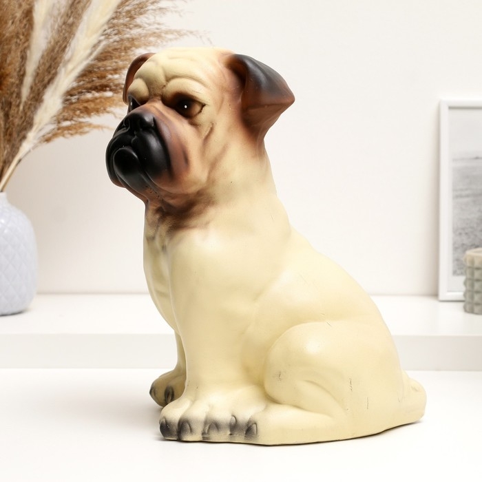 Копилка Копилка "Мопс" бежевый, 26х18х31см