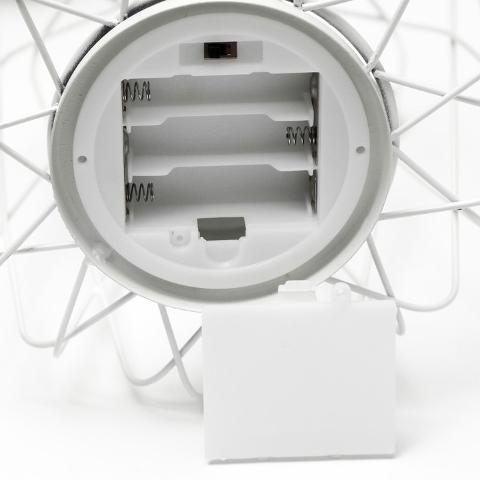 Ночник лофт 16451/1WT LED от батареек 3хАА белый 17х17х21 см RISALUX Ночник лофт 16451/1WT LED от батареек 3хАА белый 17х17х21 см RISALUX