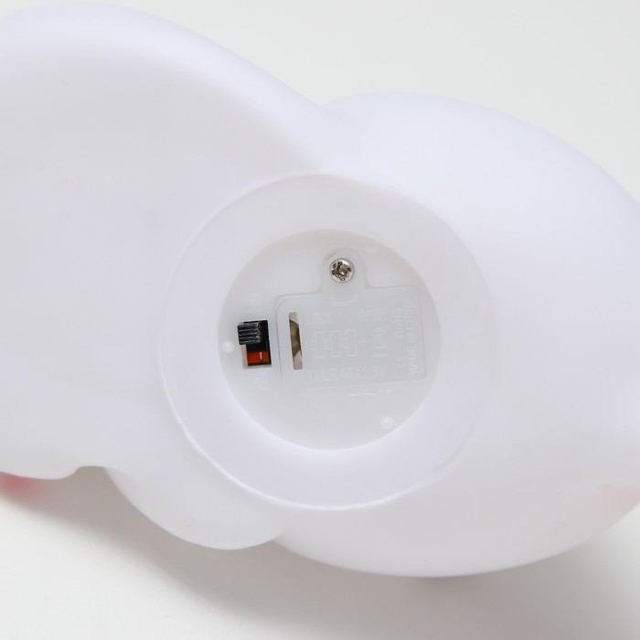 Ночник Ночник "Мурзик" LED от батареек 3xLR44 белый 7х15х10см RISALUX