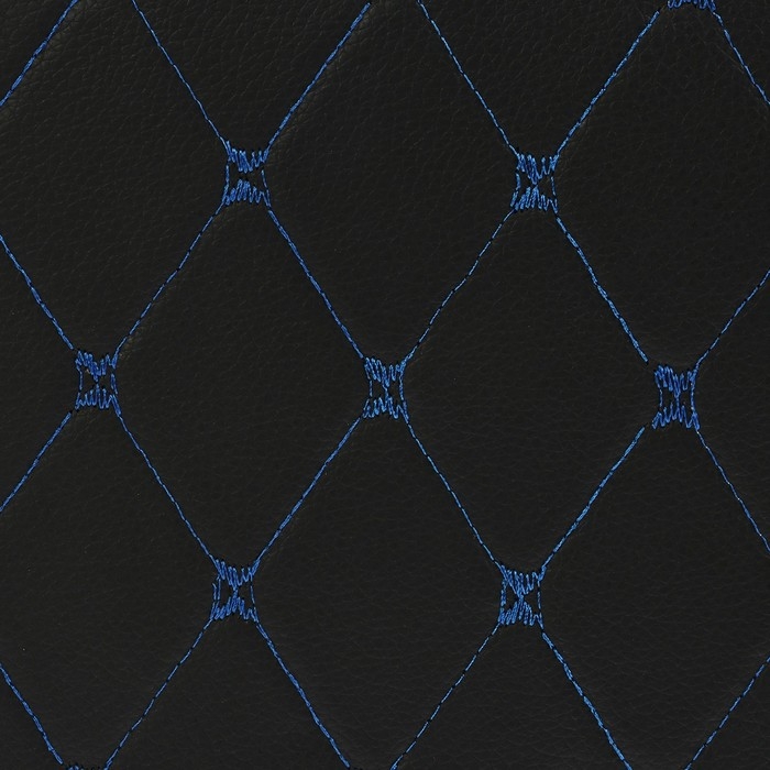 Органайзер кофр в багажник, 39 х 30 х 31 см, экокожа, черный-синий