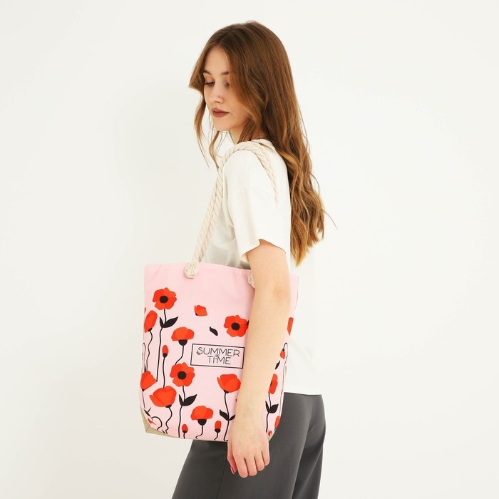 Сумка женская пляжная Сумка женская пляжная "Summer Time", 35х40 см