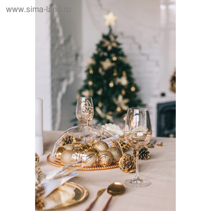 Набор бокалов для вина «Золотая спираль», 350 мл, 2 шт Набор бокалов для вина «Золотая спираль», 350 мл, 2 шт